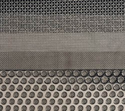 5 layers of perforated sintered mesh